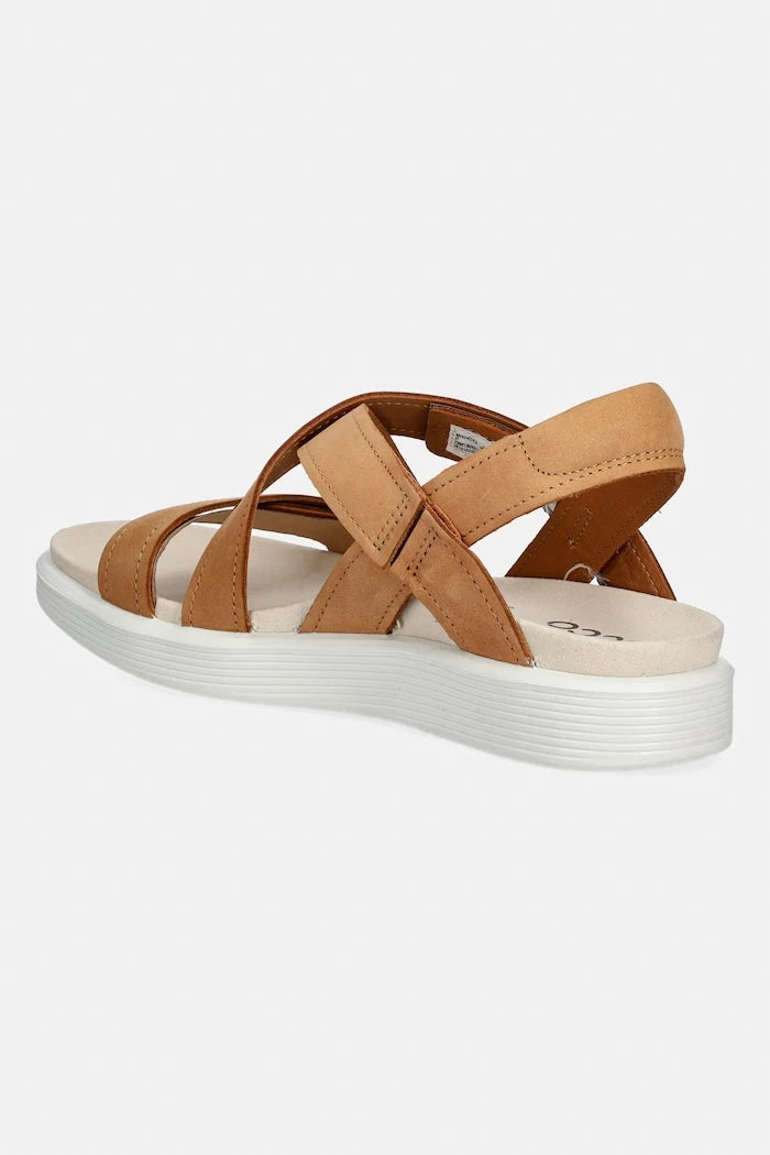 Сандали от набук Ecco Soft Sandal W