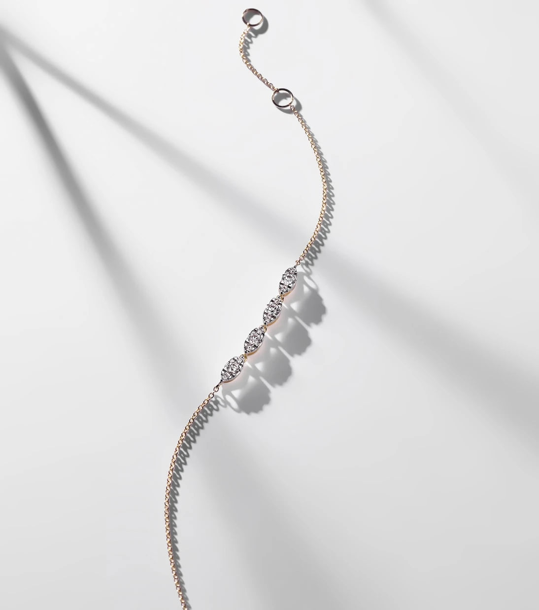 Stone and Strand - Muse 10kt gold bracelet with diamonds