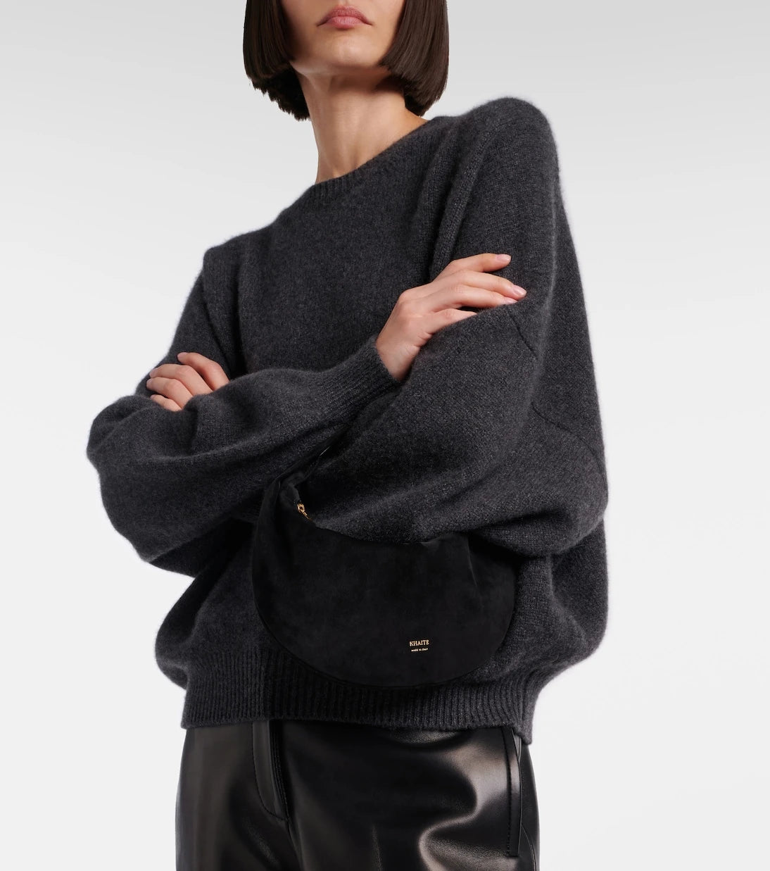 Khaite - Olivia Mini suede shoulder bag