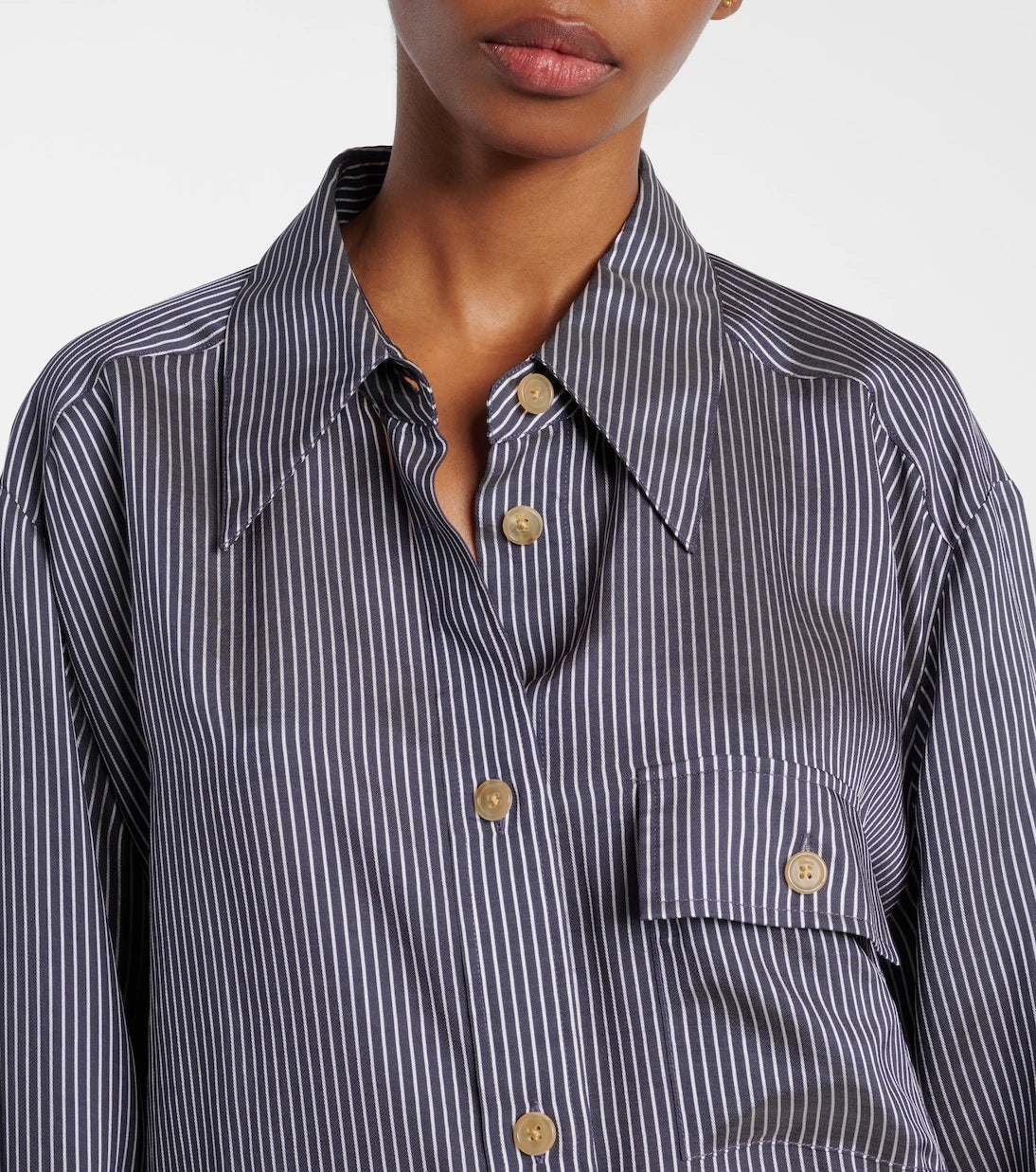 Khaite - Yatty striped shirt