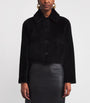 Joseph Black Shearling Reversible Alloway Jacket