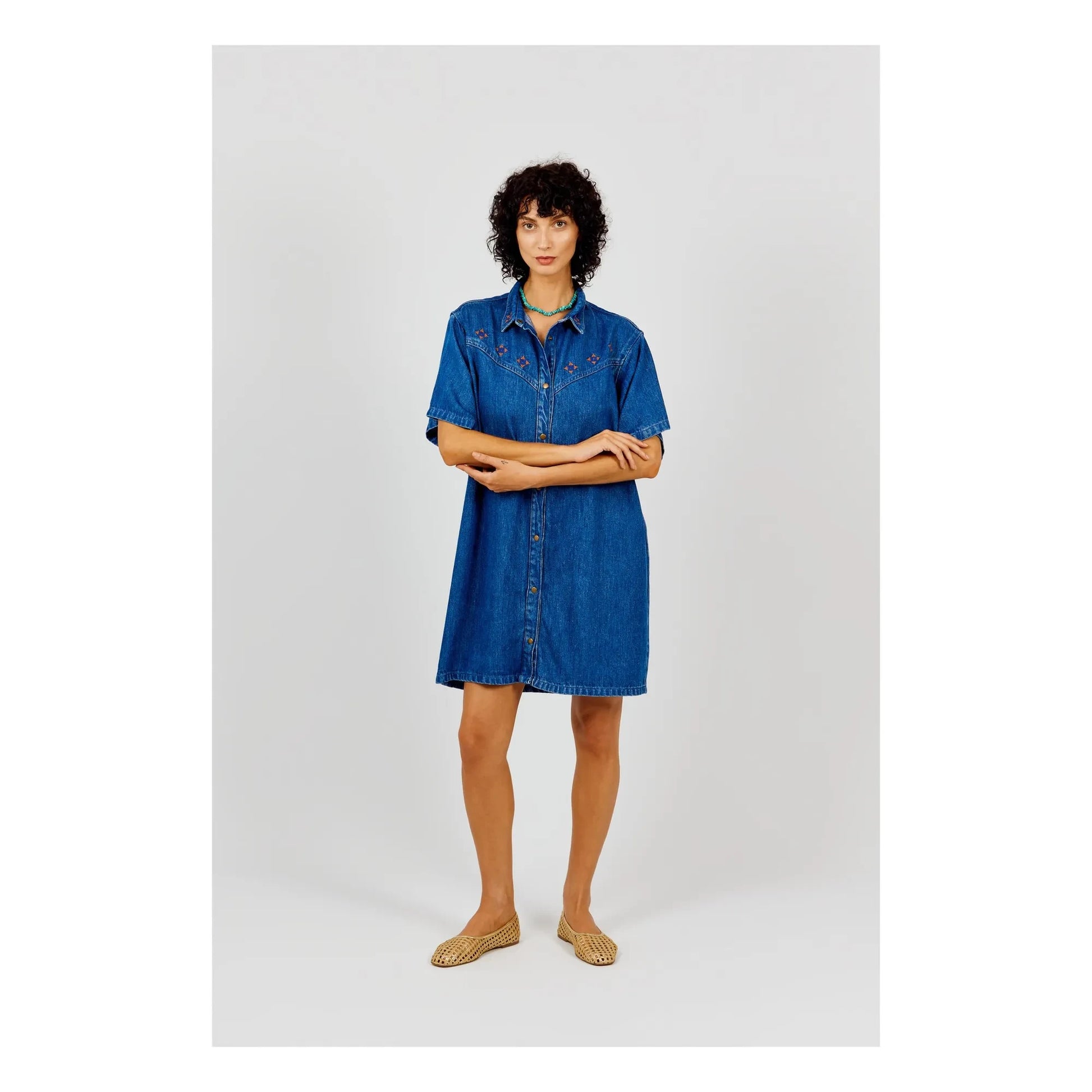 a.p - Bleach Denim Dress | Denim bleached