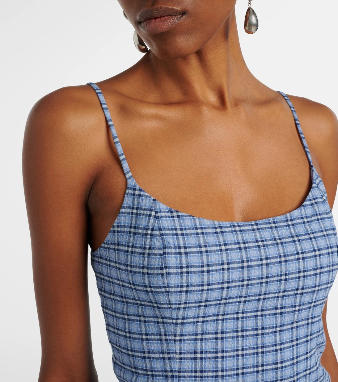 Faithfull - Pelea checked cotton minidress