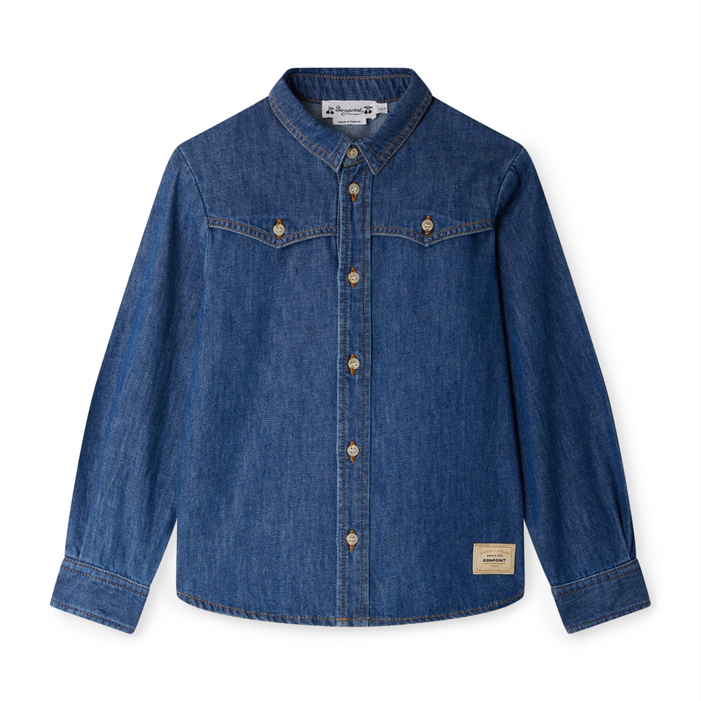 Bonpoint Denim Jared Shirt (4-8 Years)