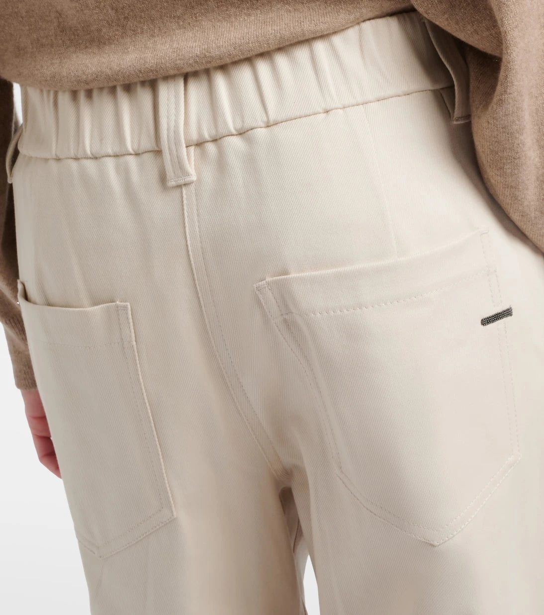 Brunello Cucinelli - Monili cotton-blend straight pants