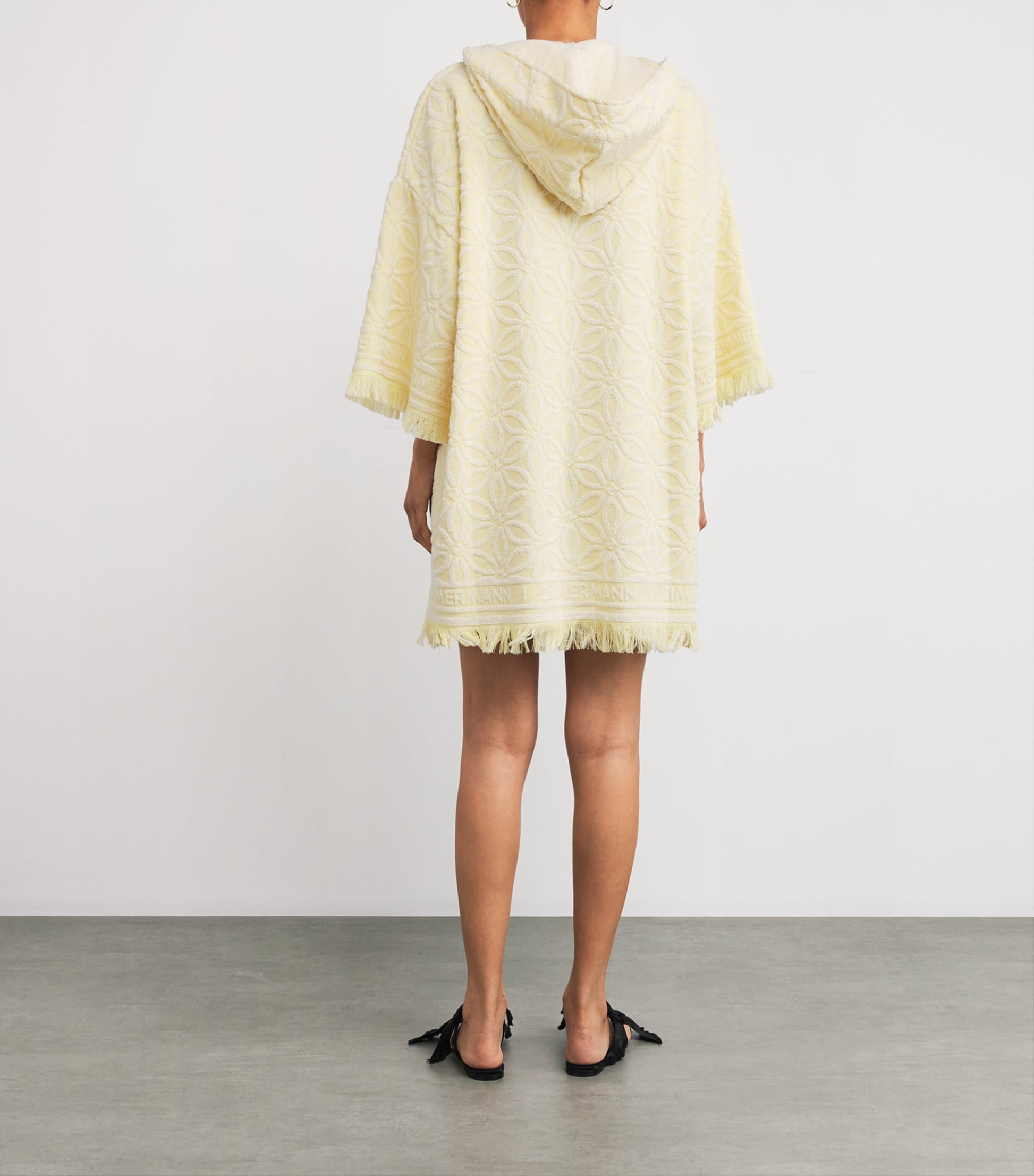 Cotton Towelling Coco Hooded Mini Dress