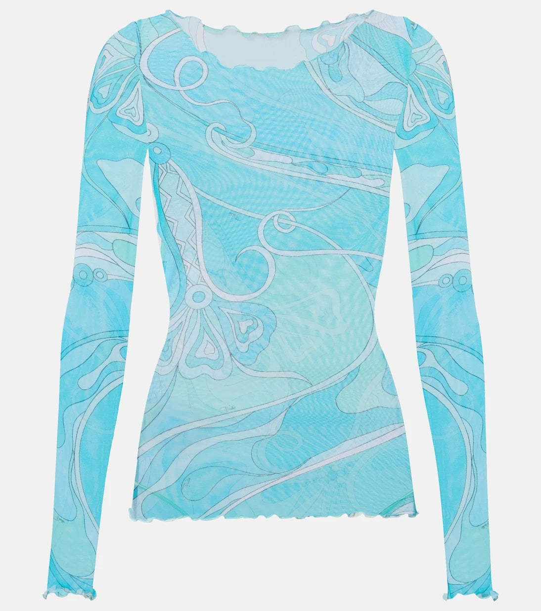 Pucci - Orchidee sheer top
