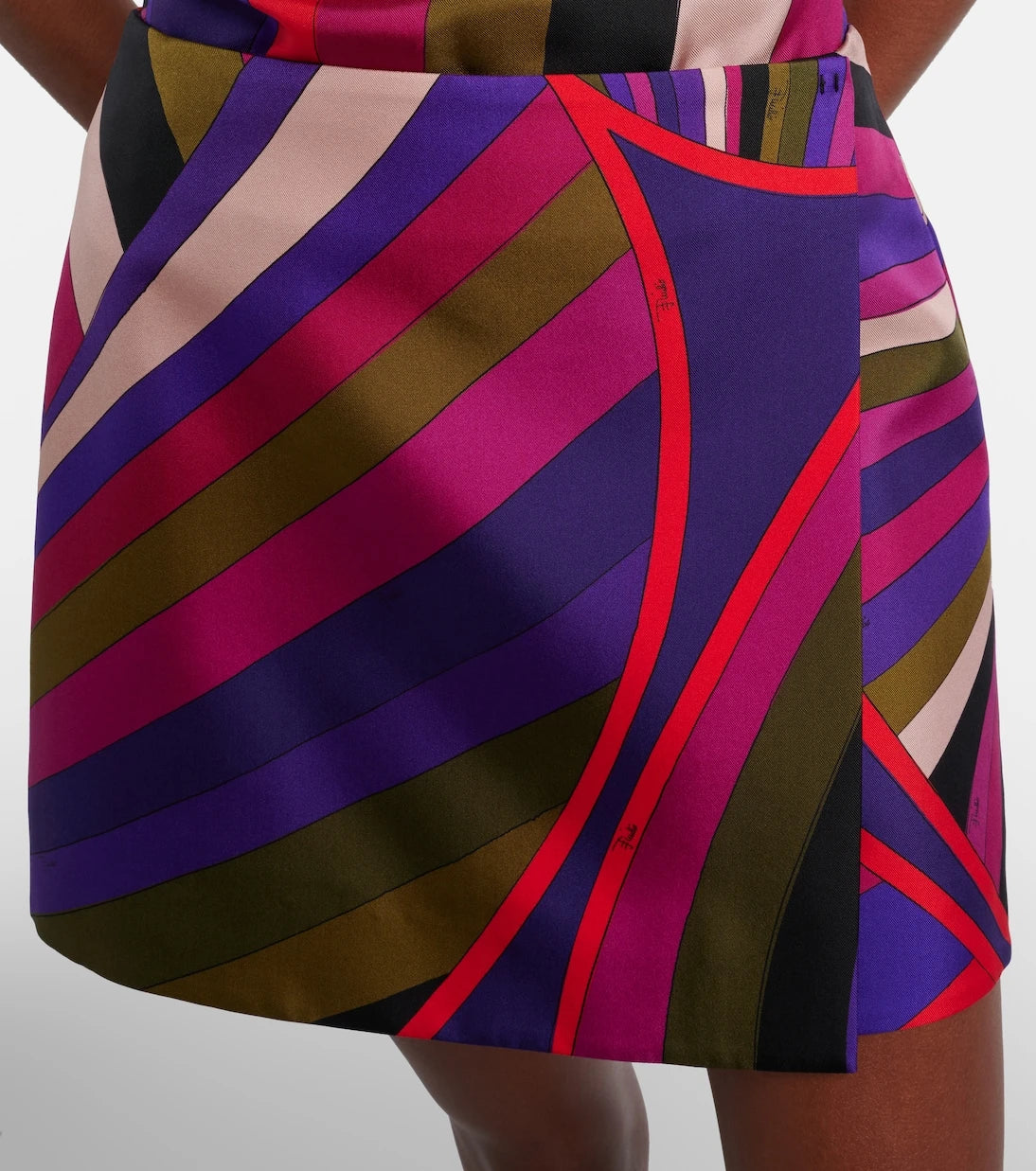 Pucci - Iride silk wrap skirt