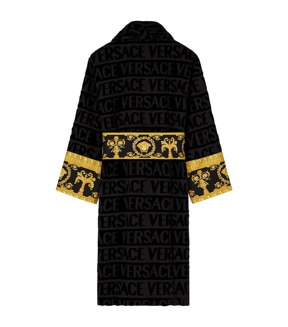 Versace Cotton Baroque Robe
