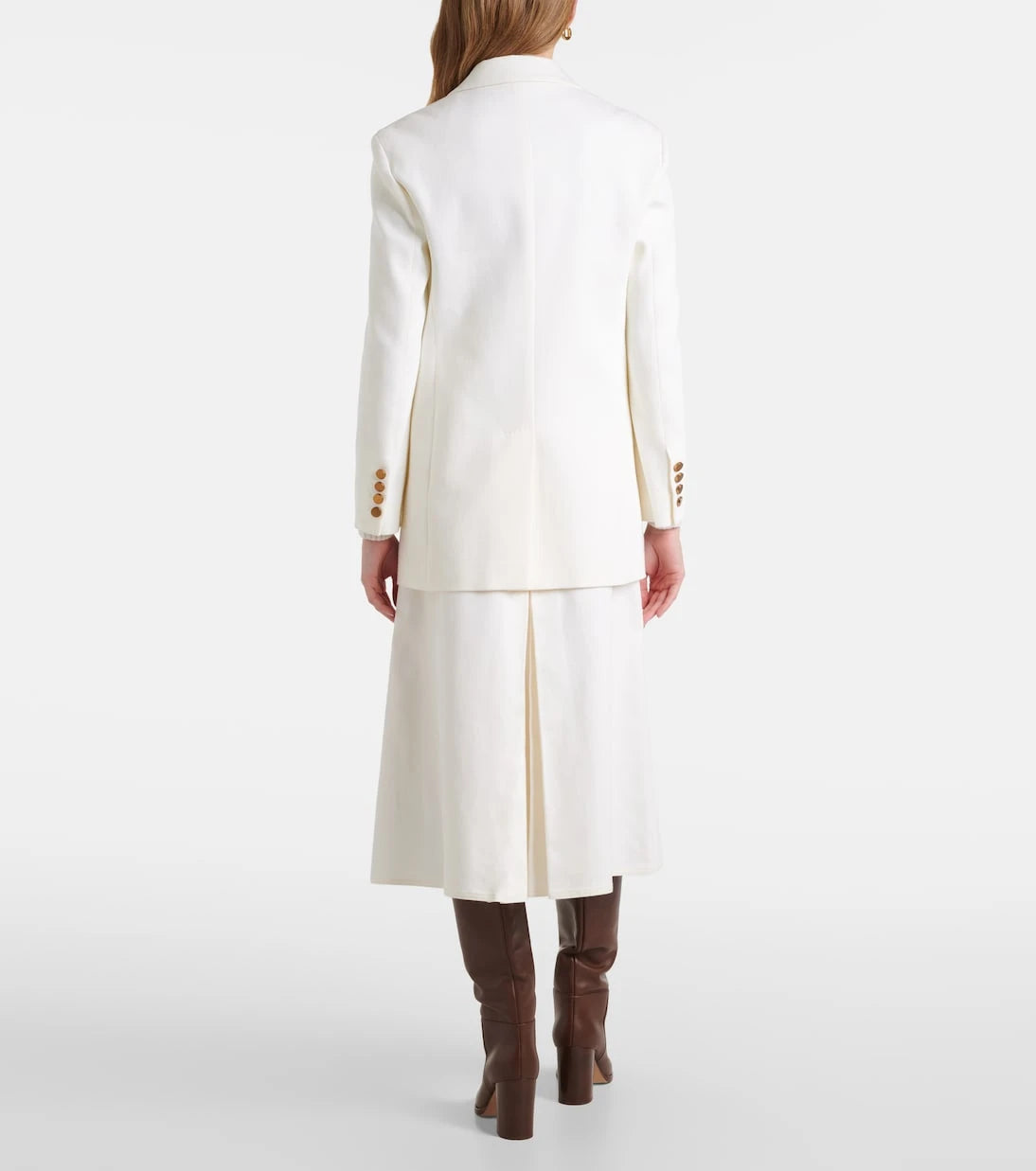Max Mara - جاكيت من دريل القطن بقصة مفردة