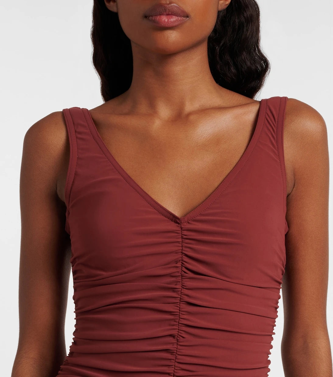 Karla Colletto - Basics ruched swimsuit