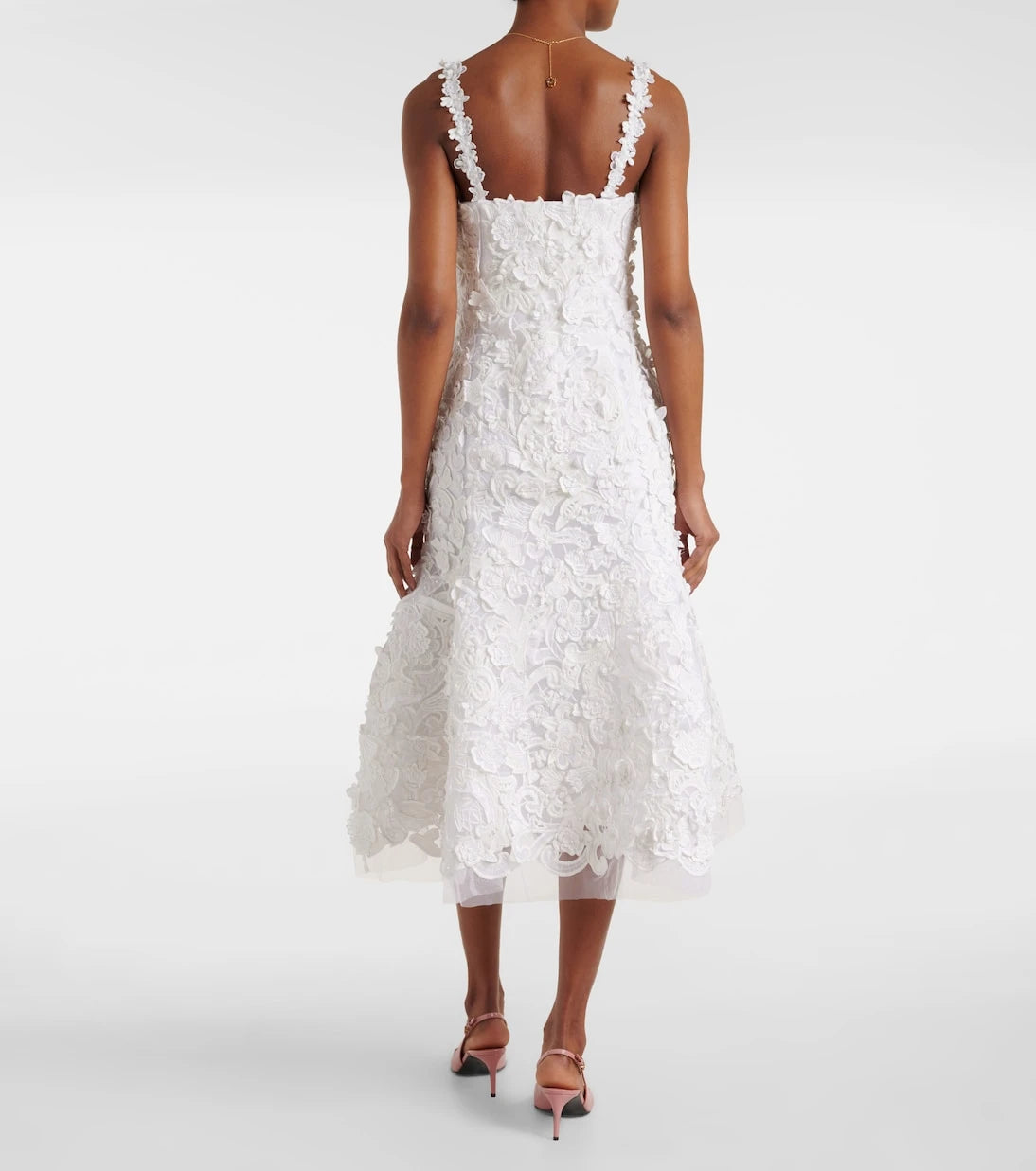 Carolina Herrera - Guipure lace midi dress