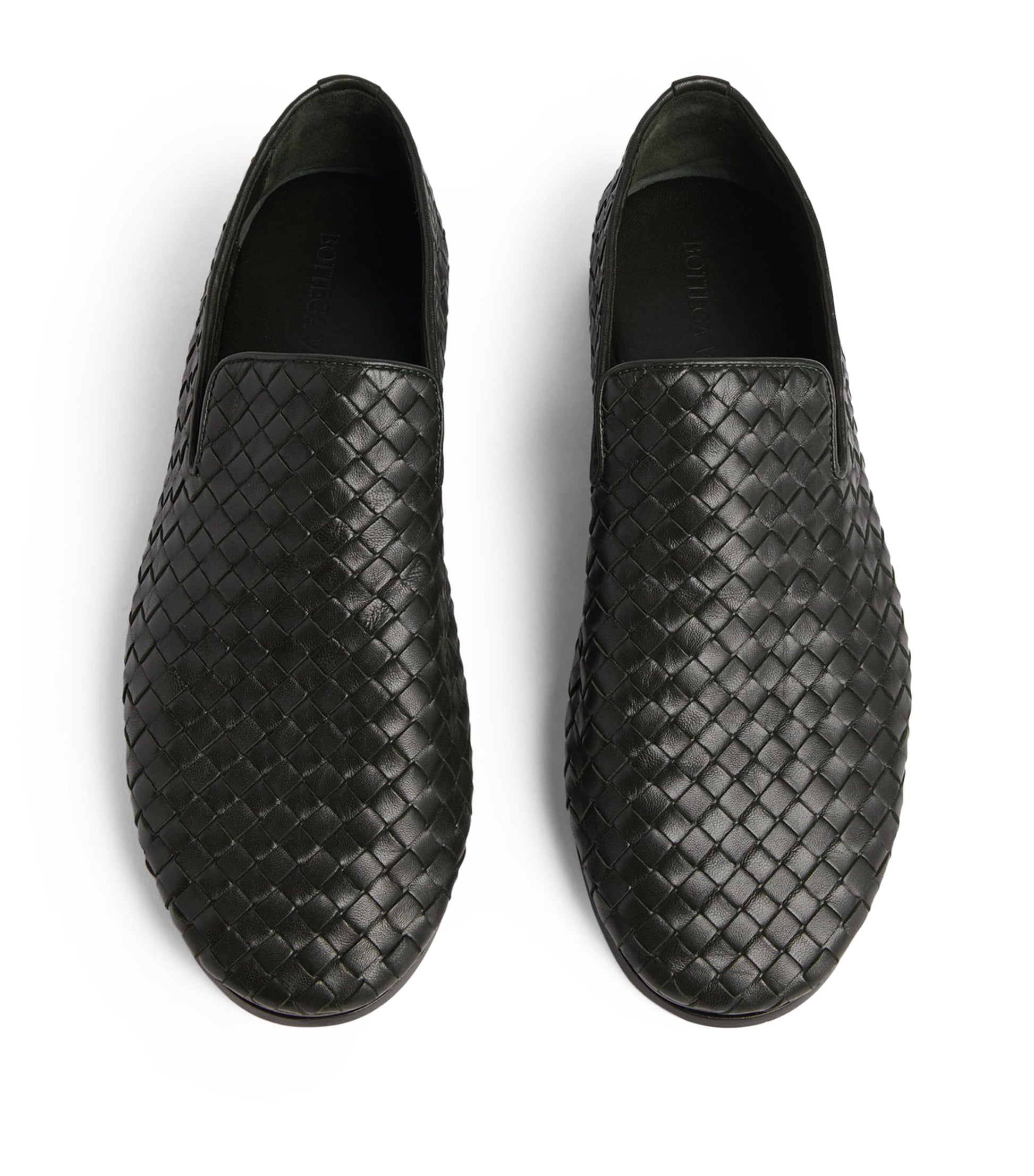 Leather Intrecciato Loafers