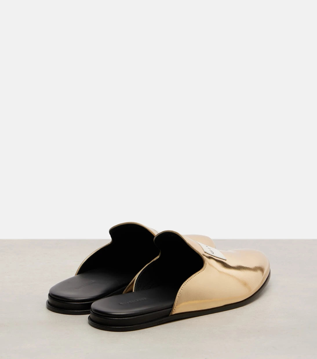 Givenchy - Logo mirrored leather mules