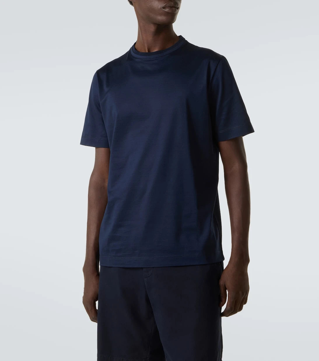 Canali - تي شيرت قطني Lisle