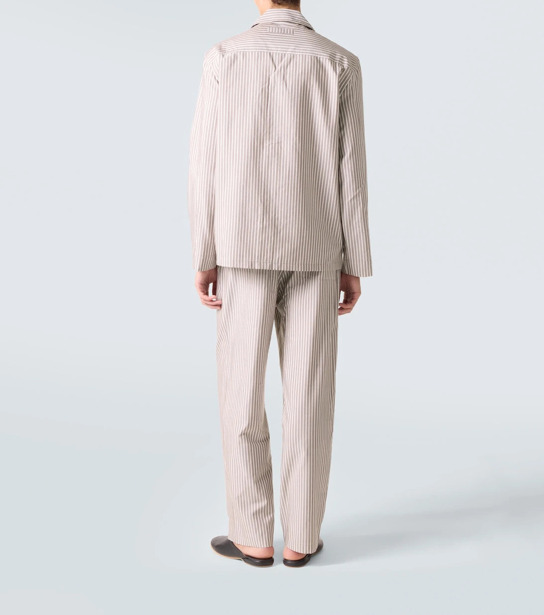 Zegna - Striped silk, cotton, and cashmere pajamas