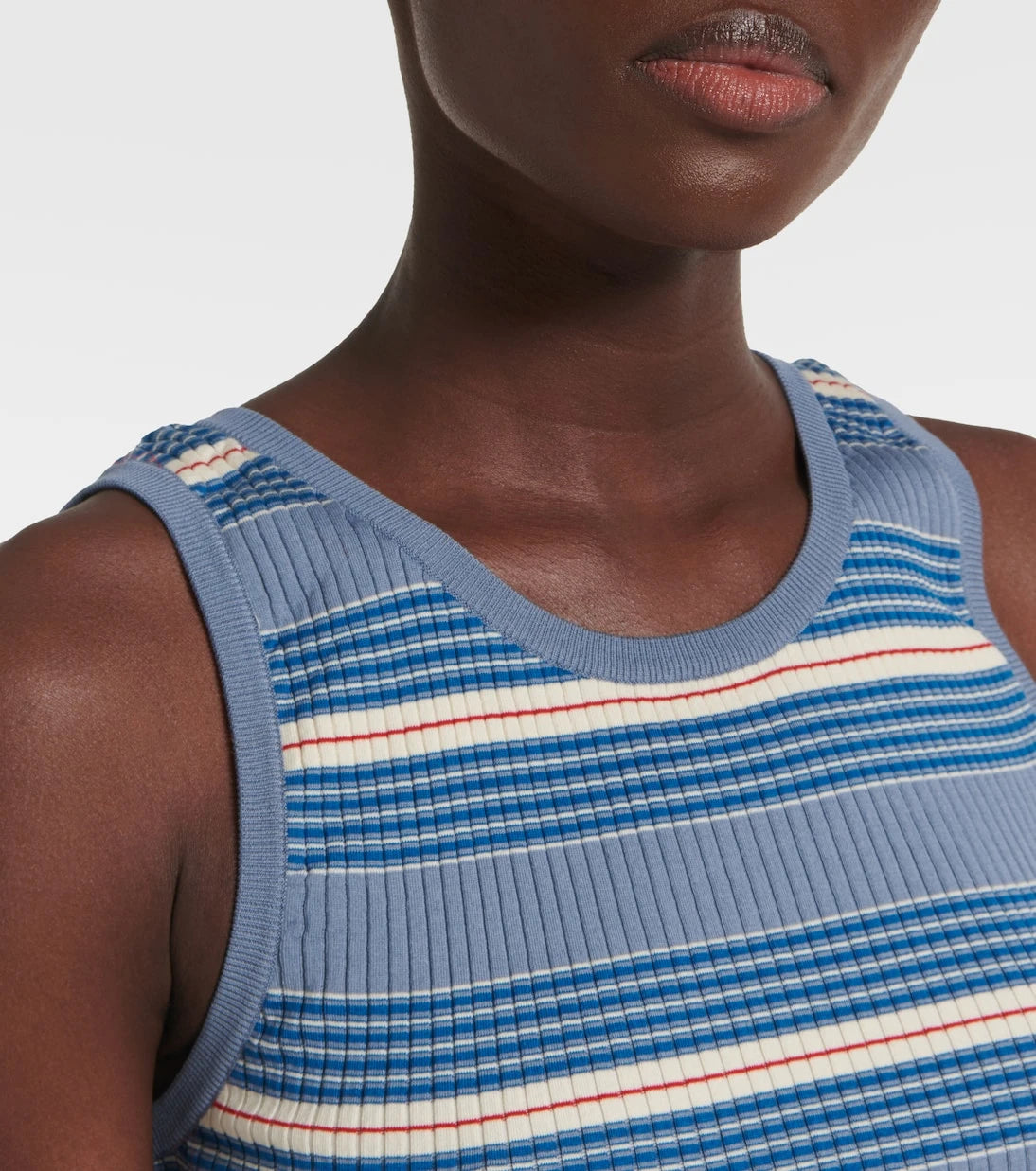Prada - Cotton ribbed-knit tank top