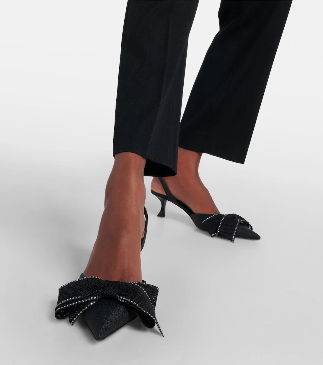Jimmy Choo - Brook 50 embellished slingback pumps