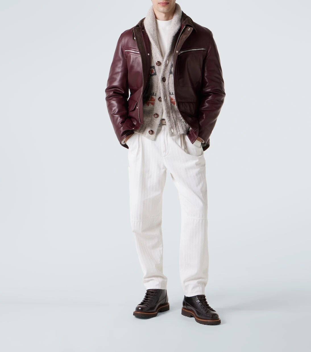 Brunello Cucinelli - Cotton straight pants