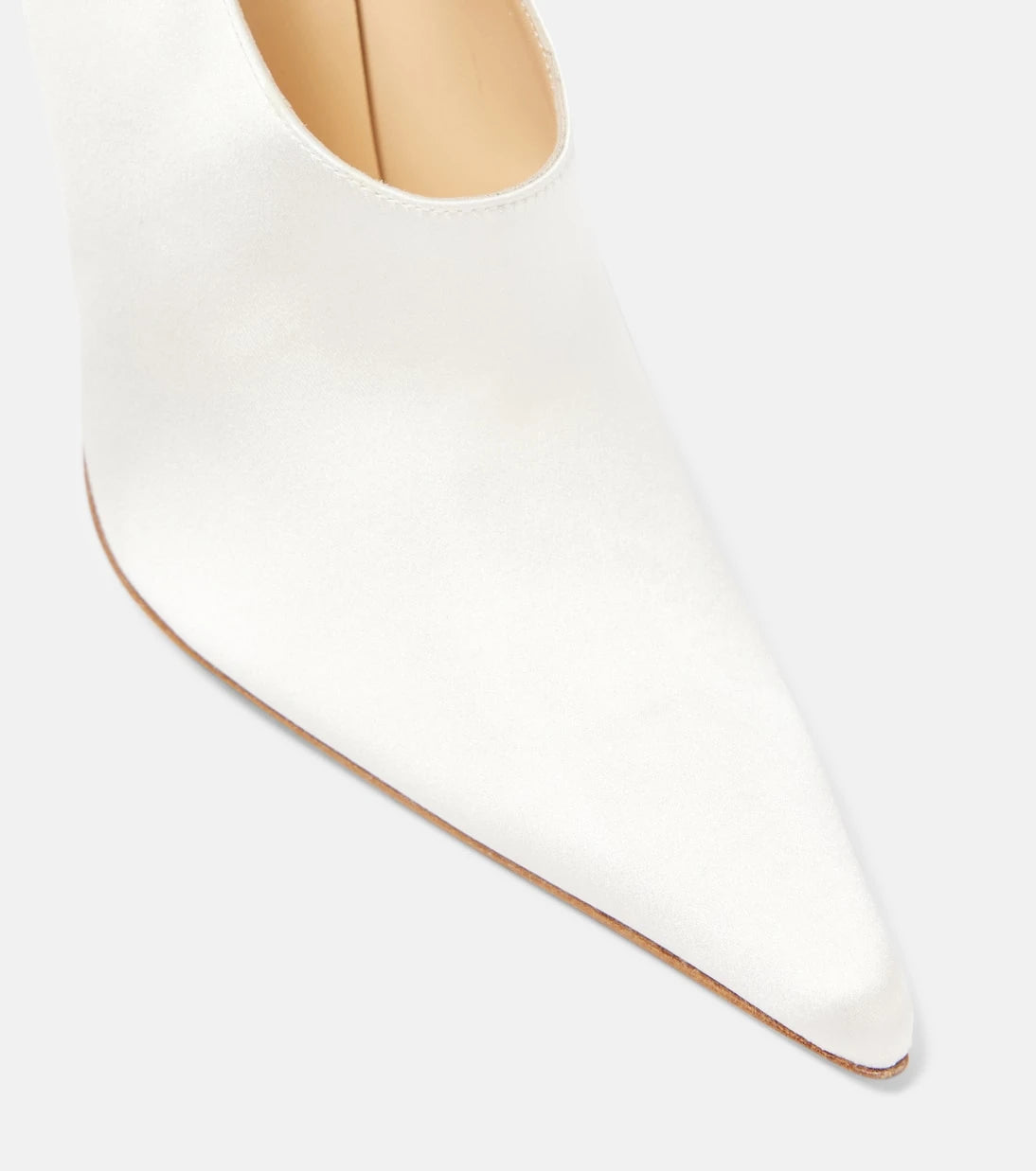 Magda Butrym - Floral-appliqué satin pumps