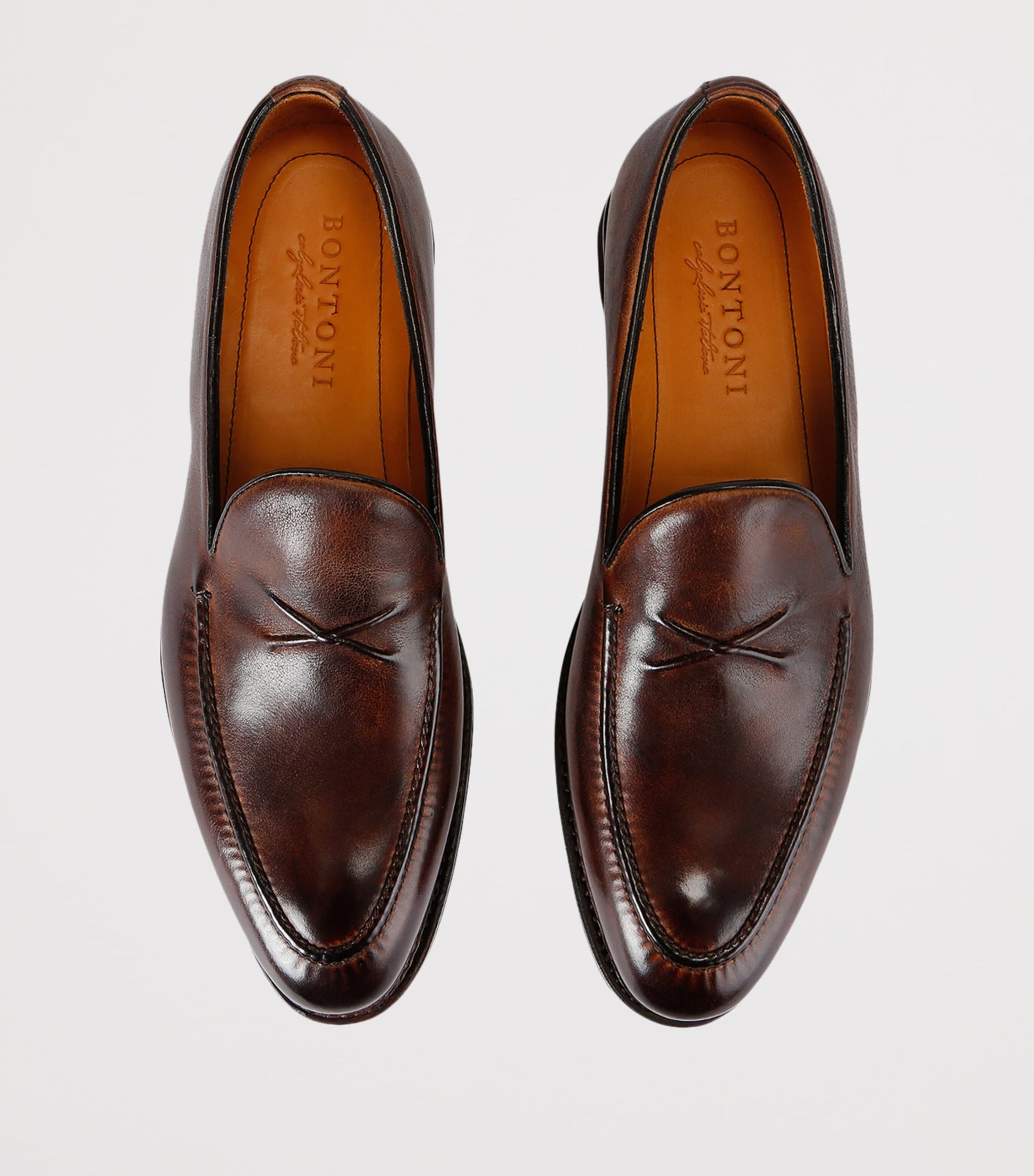 Bontoni Leather De Bustis Loafers