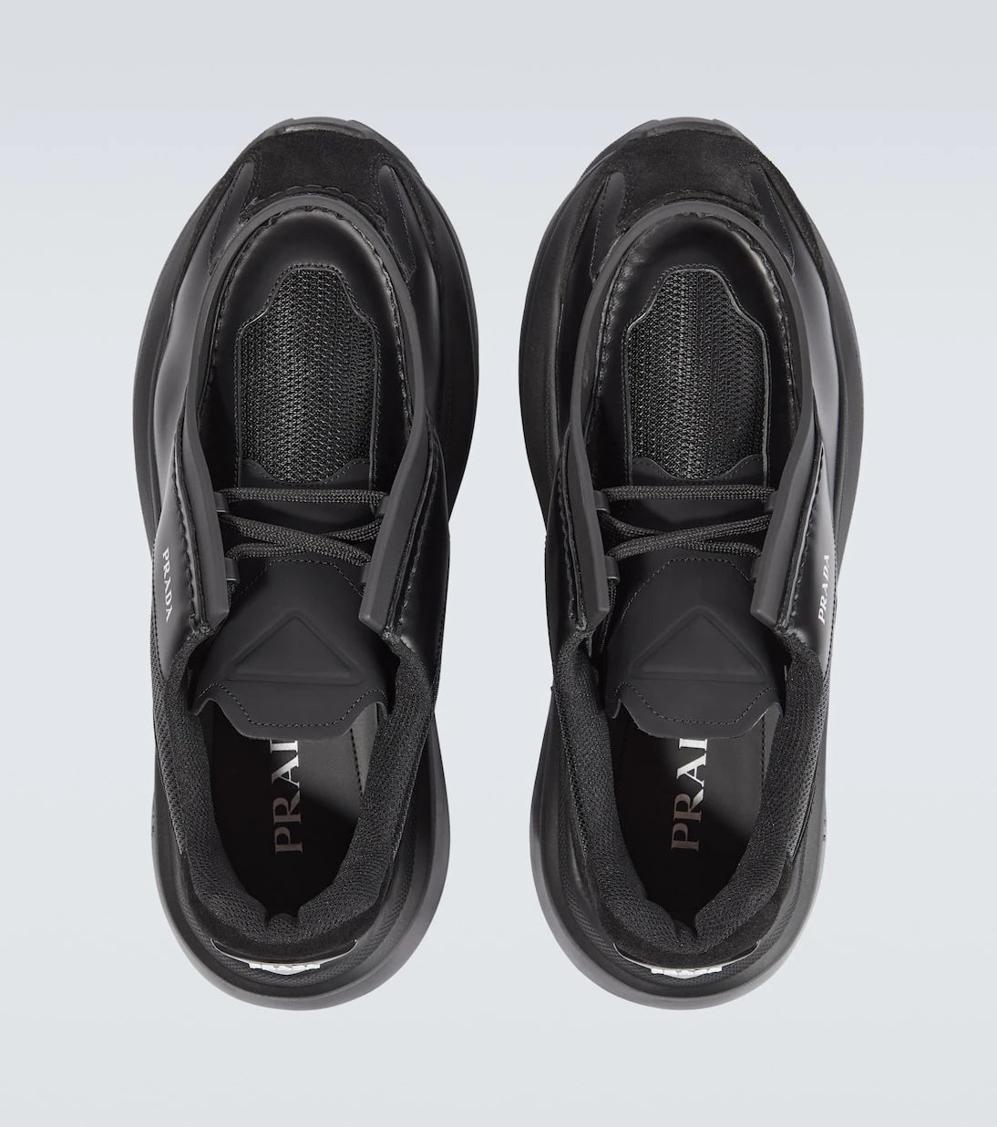 Prada - Systeme leather sneakers