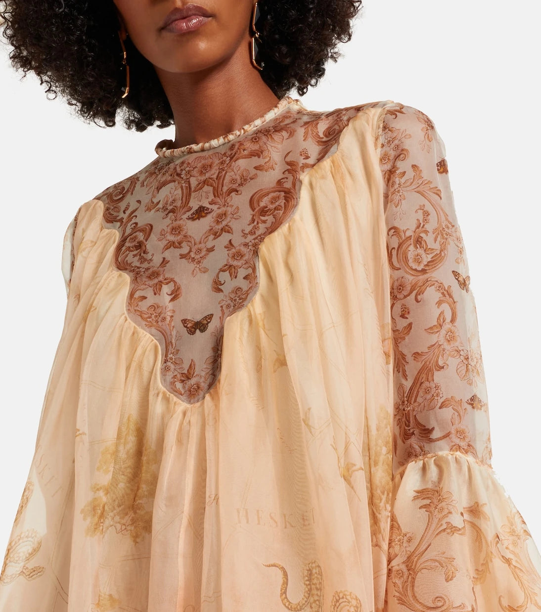 Zimmermann - Hypnotic printed silk gown