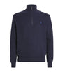 Polo Ralph Lauren Navy Cotton Quarter-Zip Sweatshirt