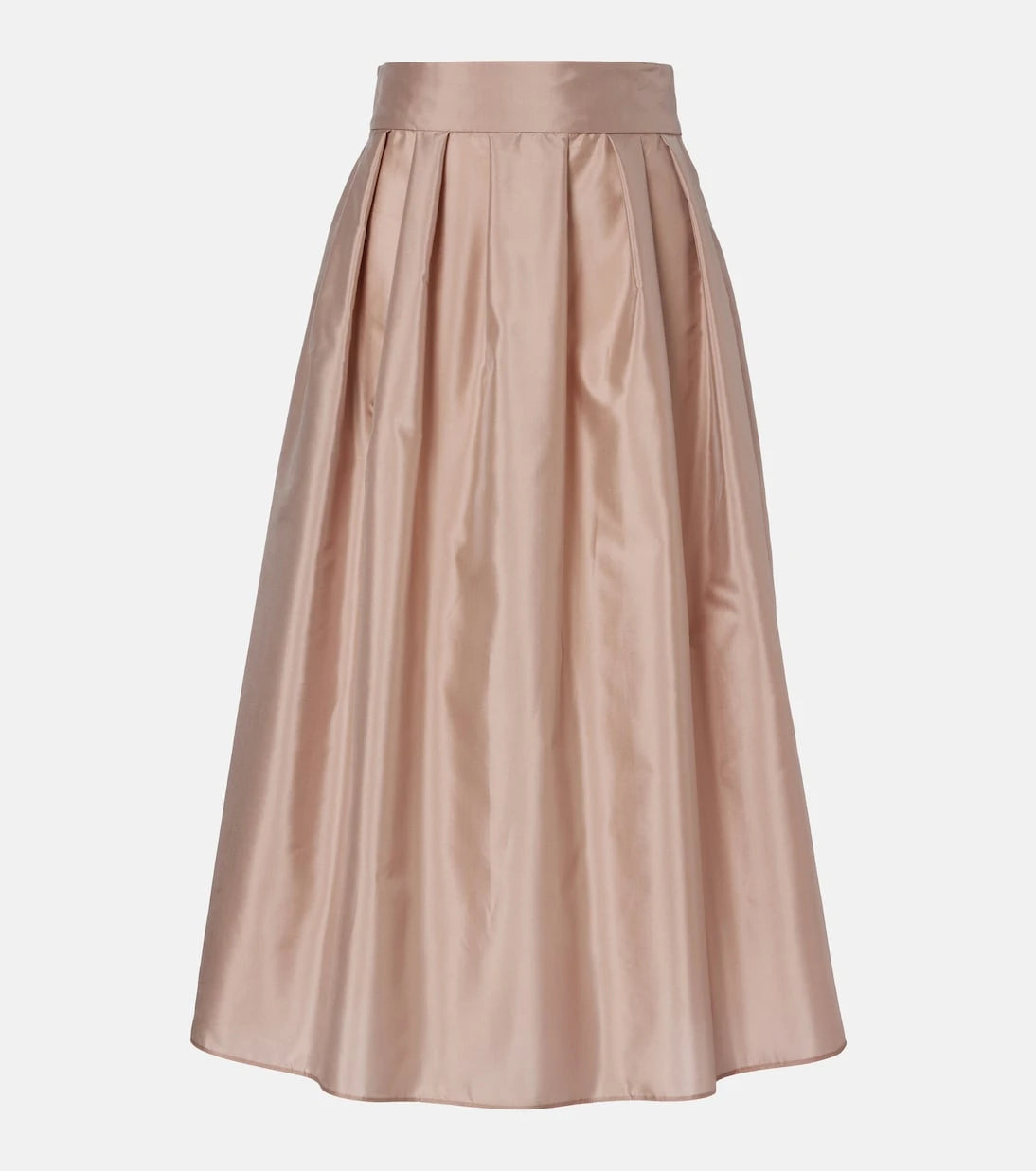'S Max Mara - Effetto pleated taffeta midi skirt