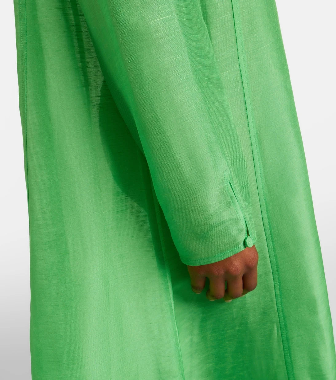 Tory Burch - Pliseli keten ve ipek kaftan