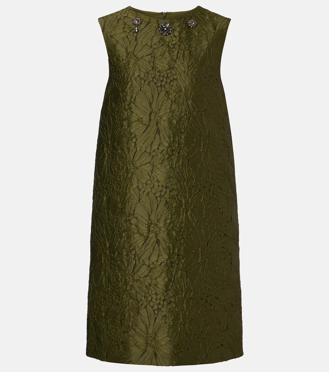 'S Max Mara - Embellished floral jacquard minidress