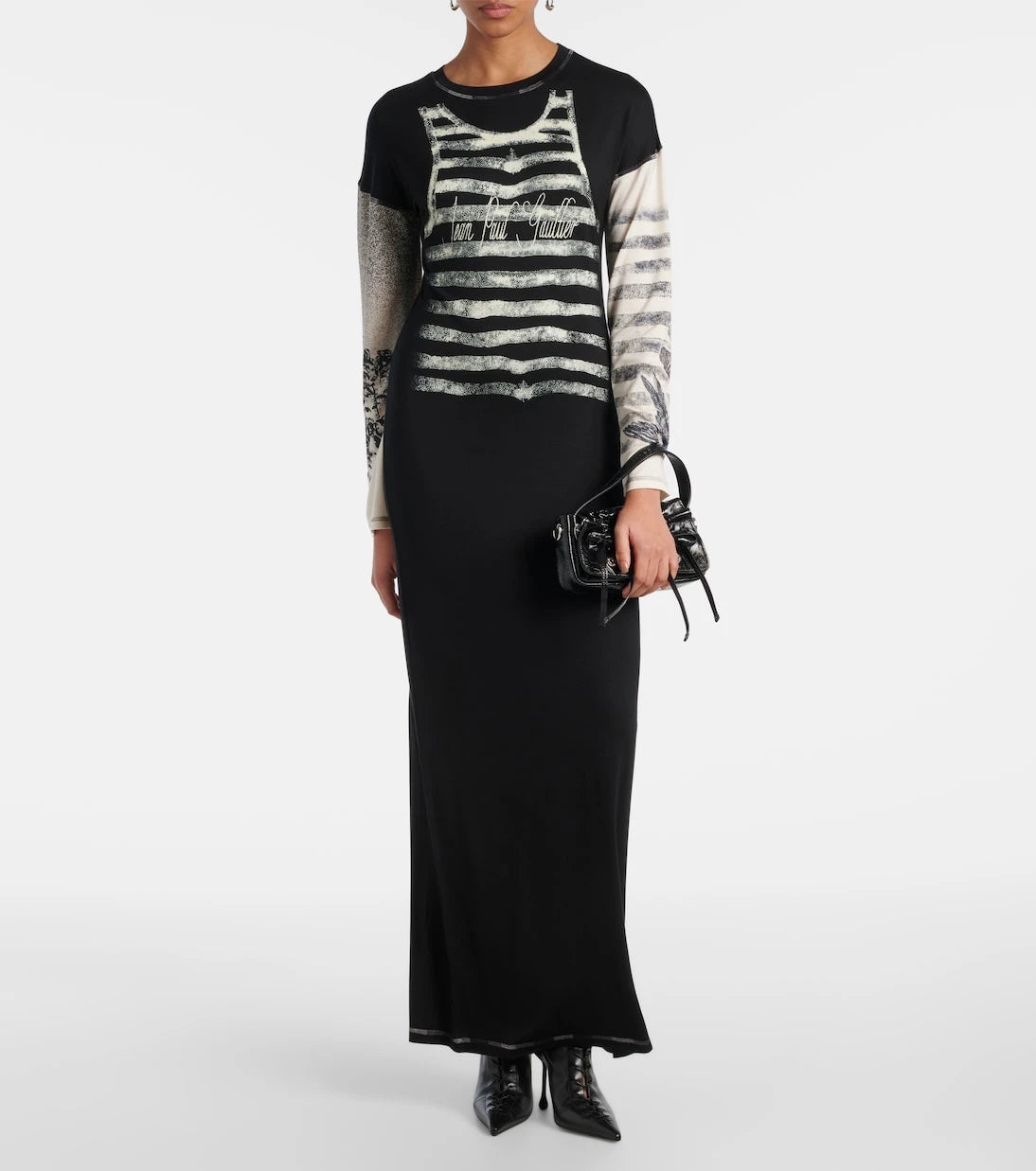 Jean Paul Gaultier - Printed jersey maxi dress