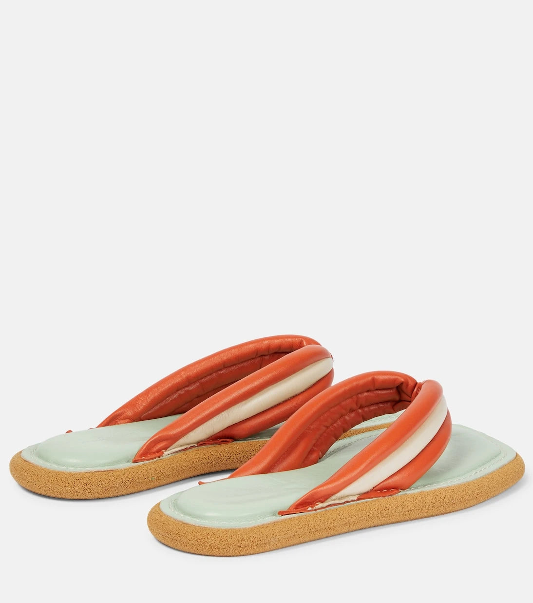 Dries Van Noten - Deri parmak arası sandaletler