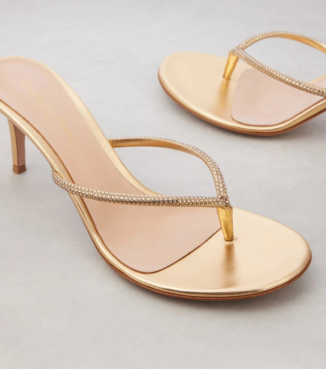 Gianvito Rossi - India 70 leather thong sandals