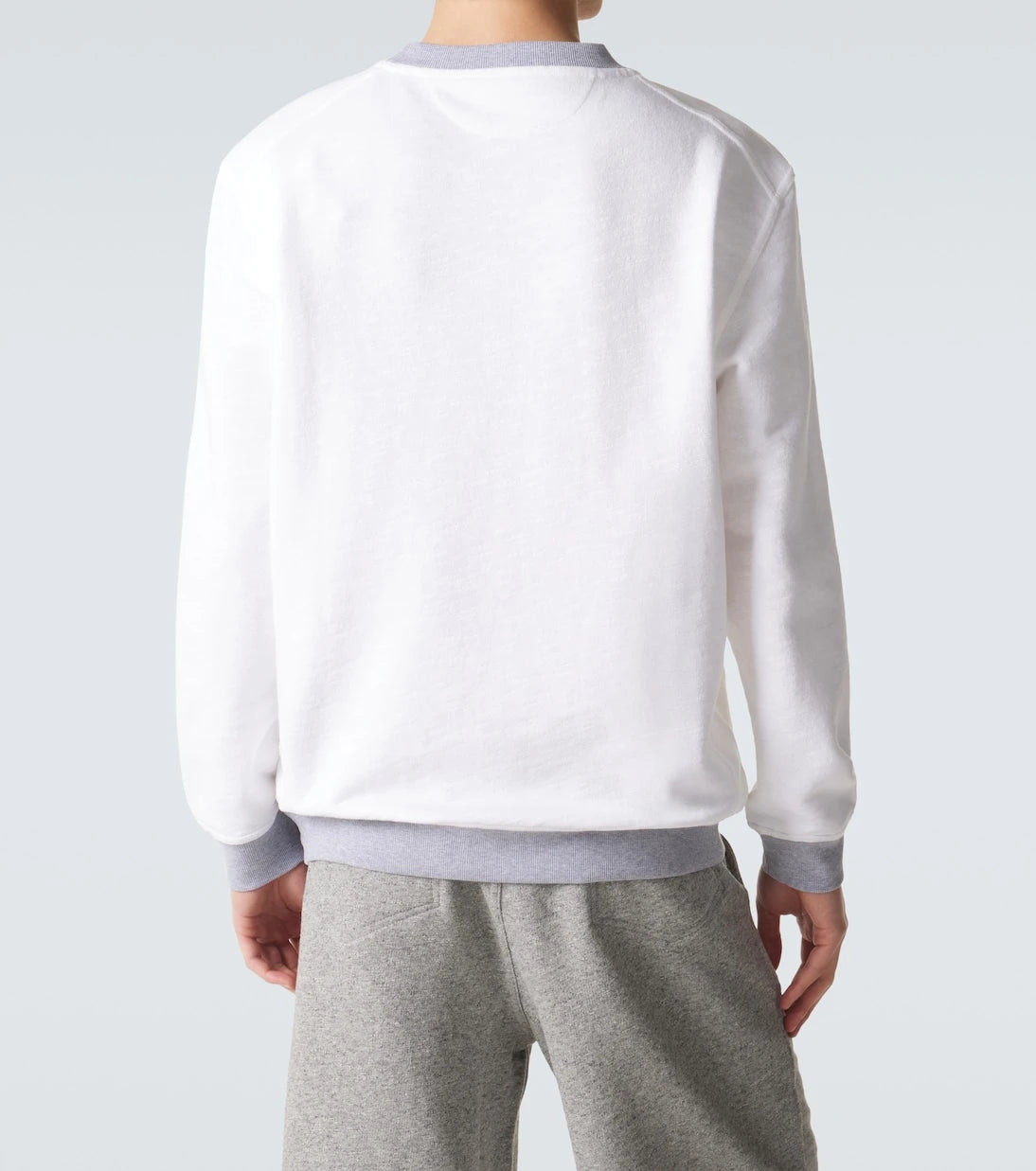 Brunello Cucinelli - Printed cotton and linen sweatshirt
