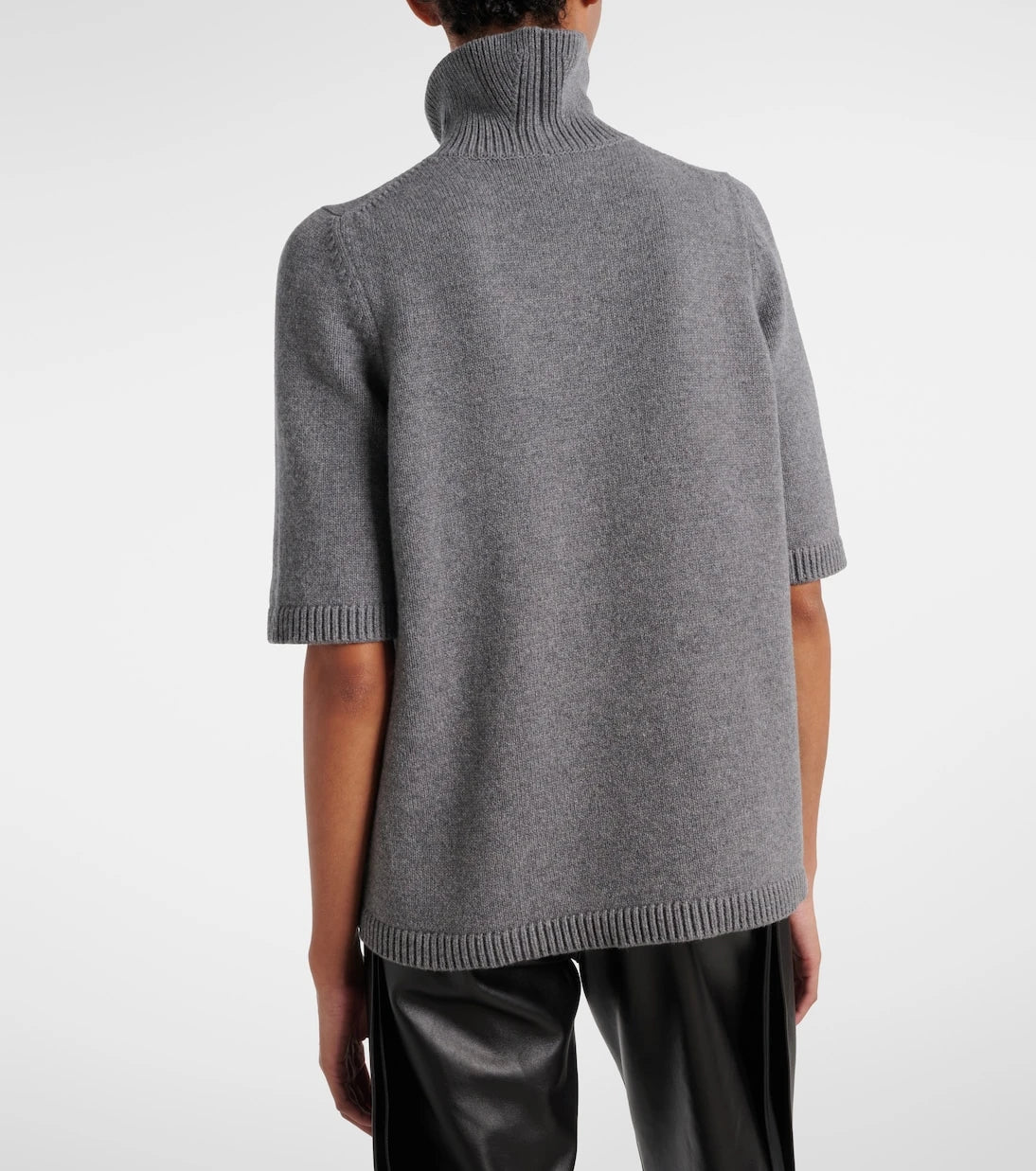 Alaïa - Knitted cashmere-blend turtleneck top