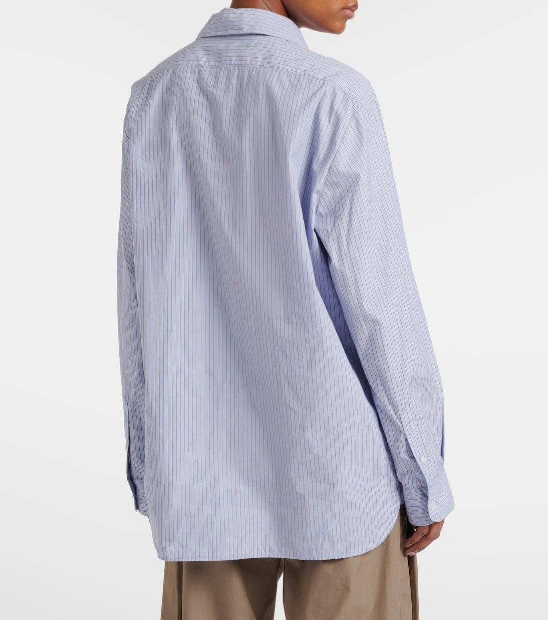 The Row - Striped cotton shirt
