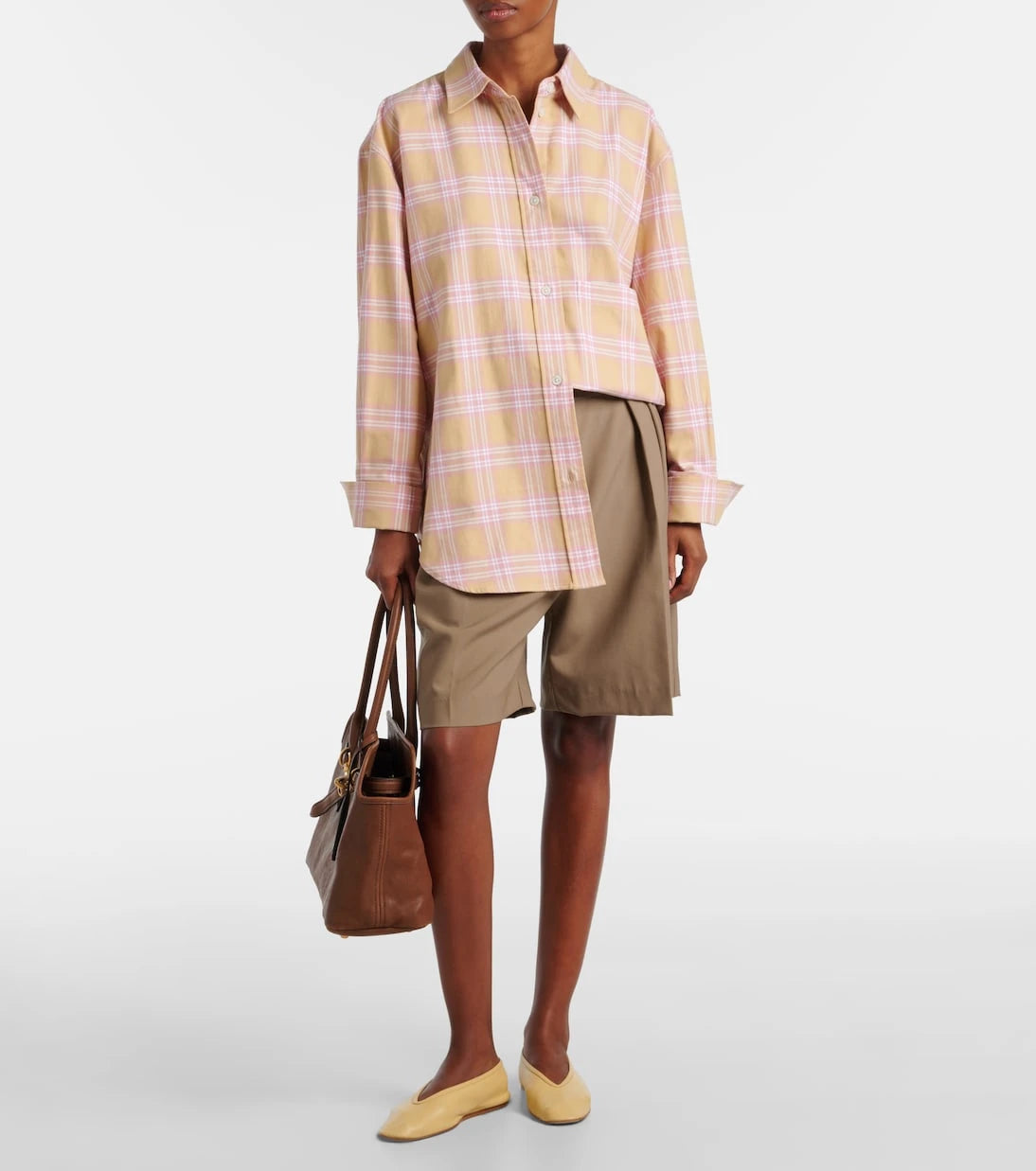 Róhe - Checked cotton flannel overshirt