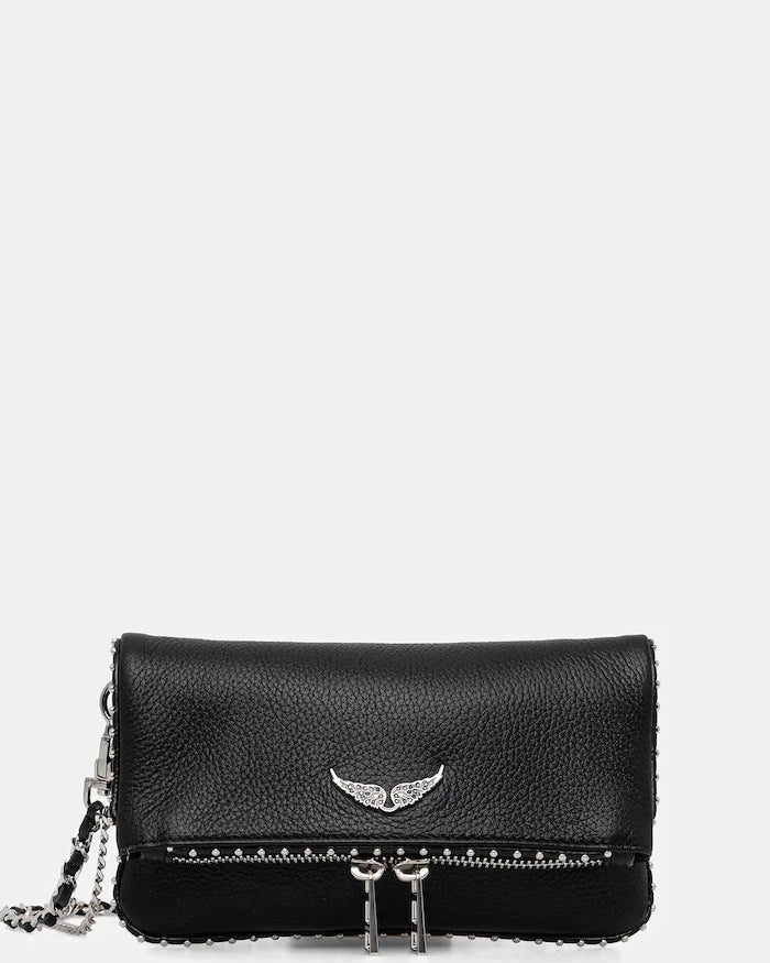 ZADIG&VOLTAIRE ROCK NANO GRAINED LEATH STUDS Deri Çanta