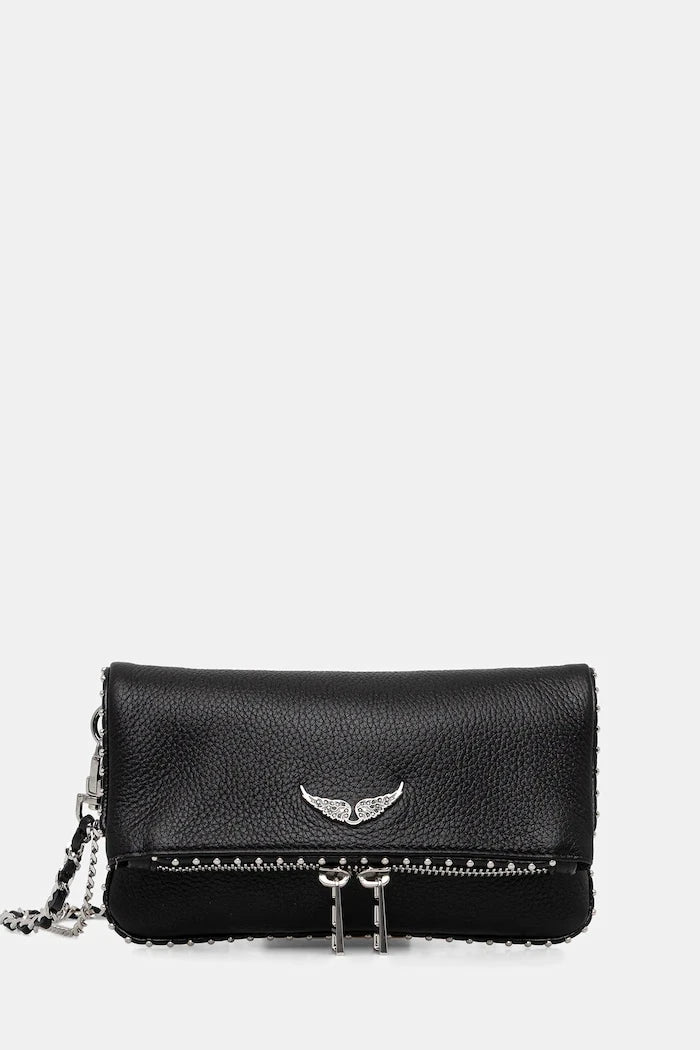 ZADIG&VOLTAIRE ROCK NANO GRAINED LEATH STUDS Deri Çanta