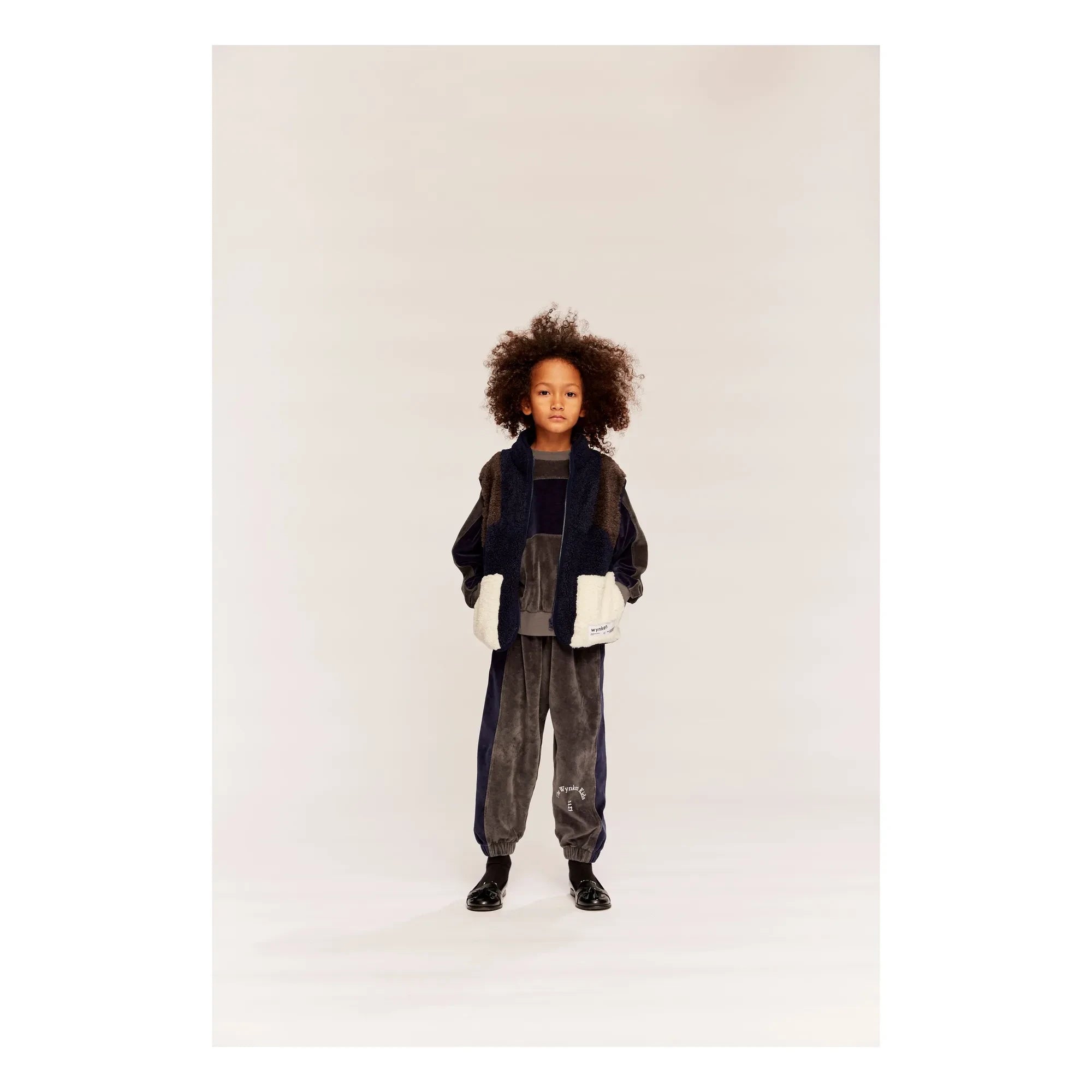 Wynken - Wilderness Sleeveless Sherpa Jacket | Navy blue