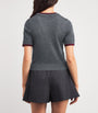 Sandro Paris Black Wool Short-Sleeve Sweater