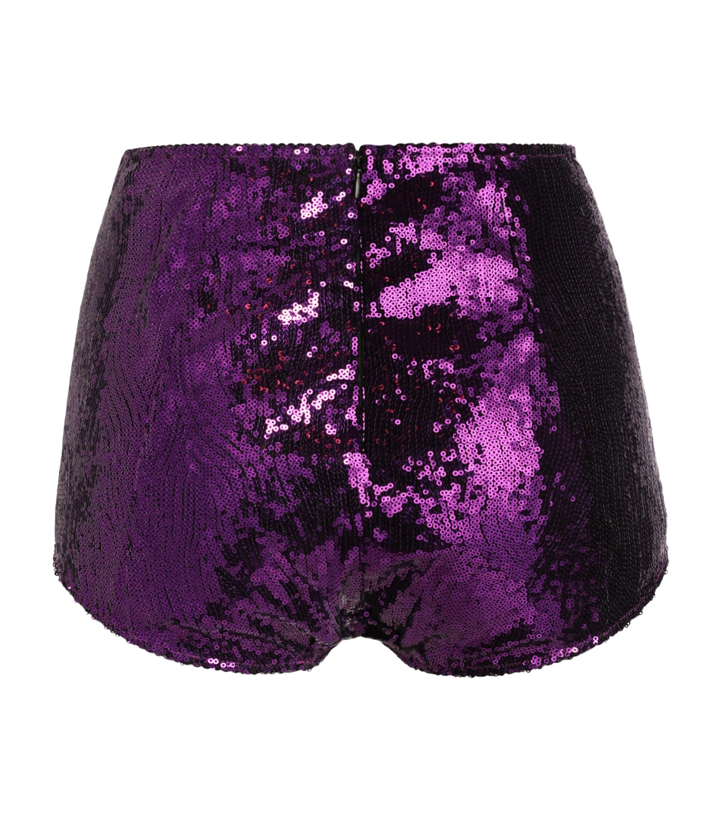 Dolce & Gabbana Multi Sequinned Micro Shorts
