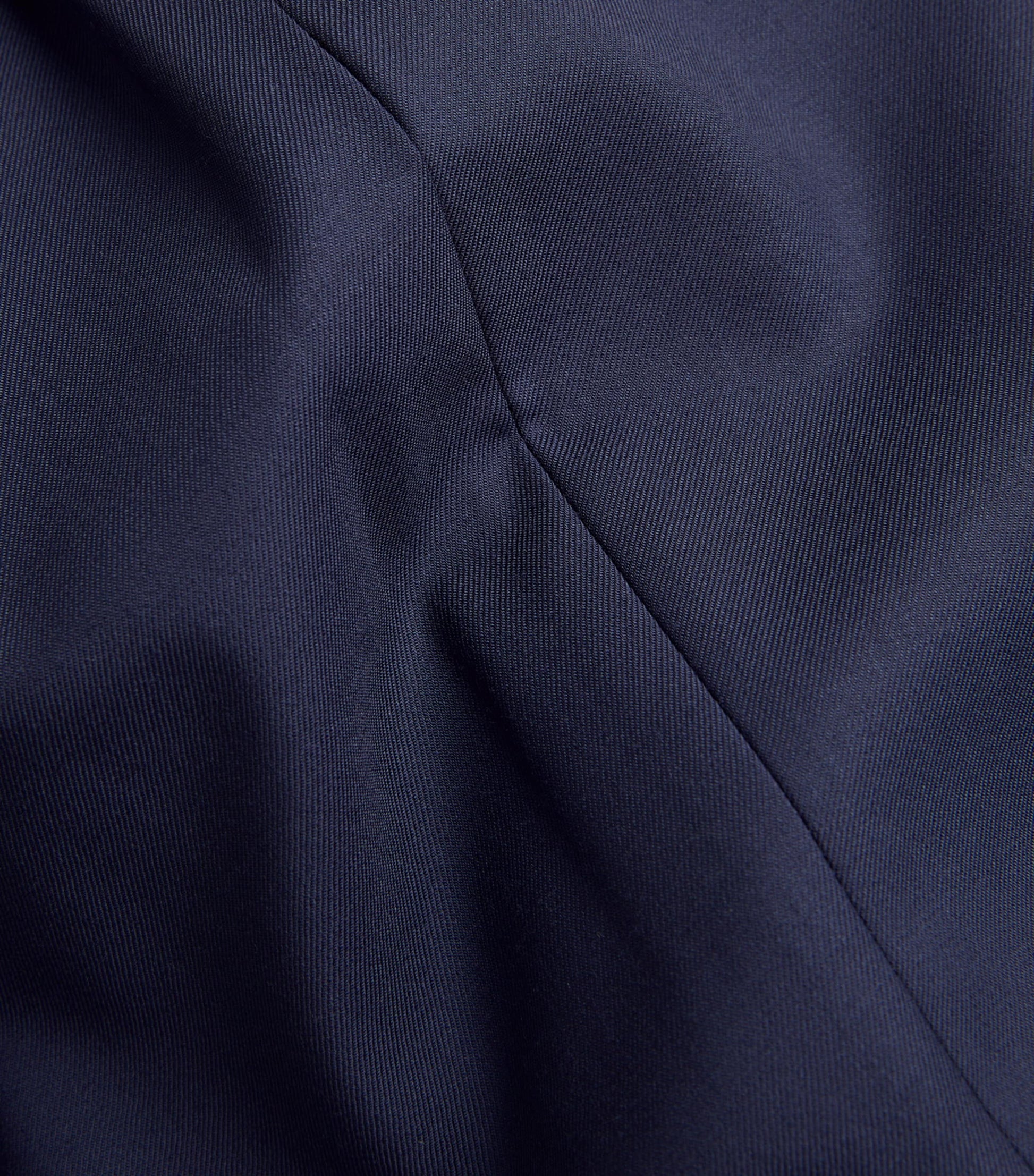 Wool Serge Straight Trousers