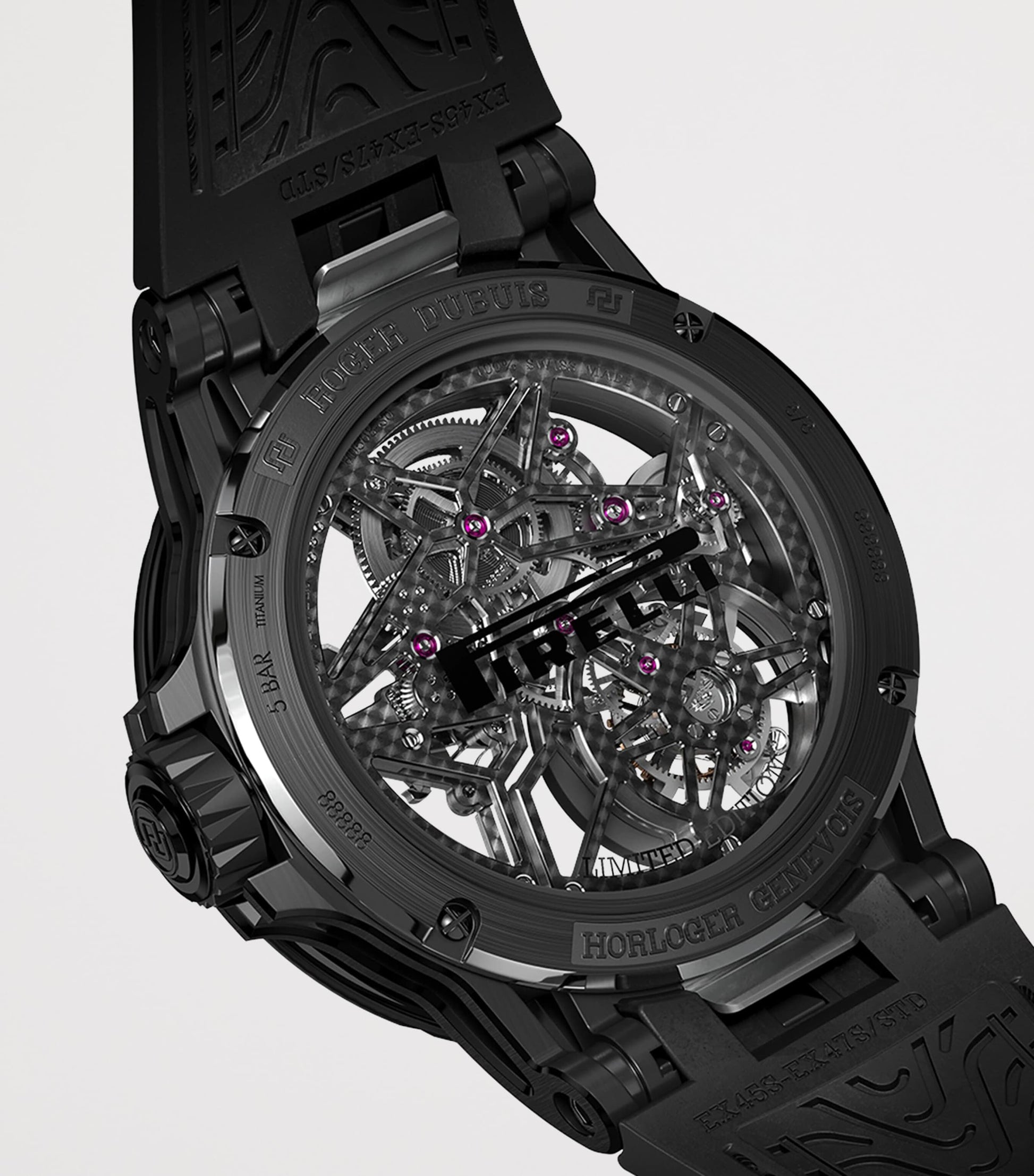 x Pirelli Titanium Excalibur Spider Watch 45mm