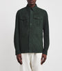Suede Barron Overshirt EQUINE GREEN