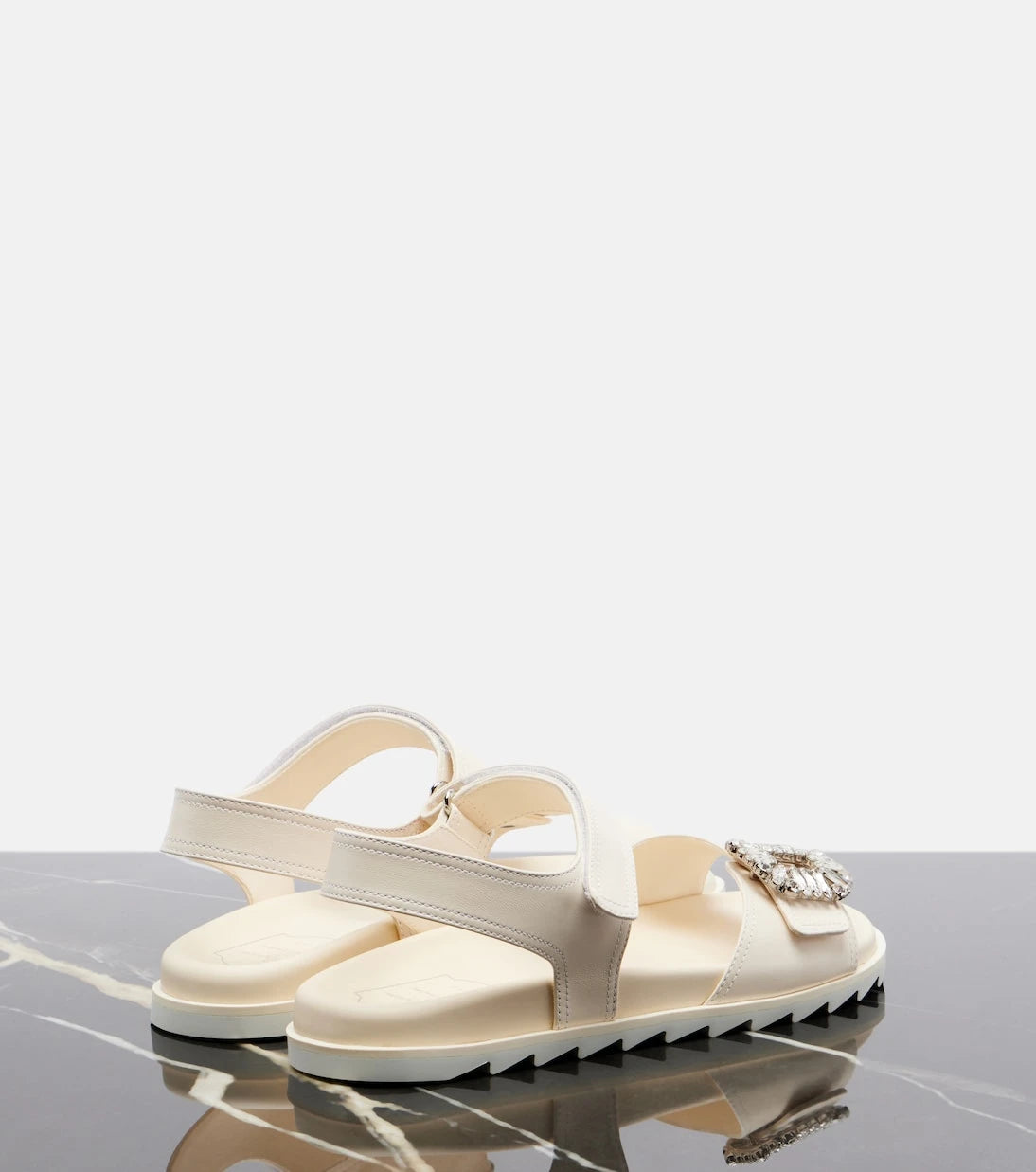 Roger Vivier - Slidy Viv' embellished leather sandals