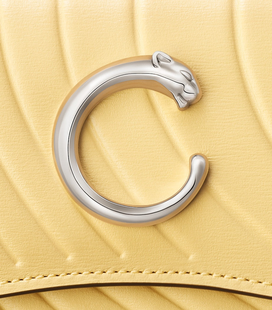 Yellow Mini Quilted Panthère de Cartier Wallet