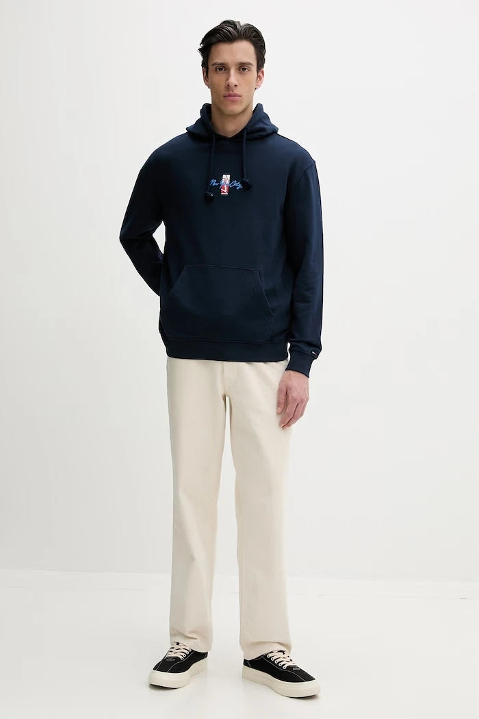 Tommy Jeans суичър с качулка мъжки от памук