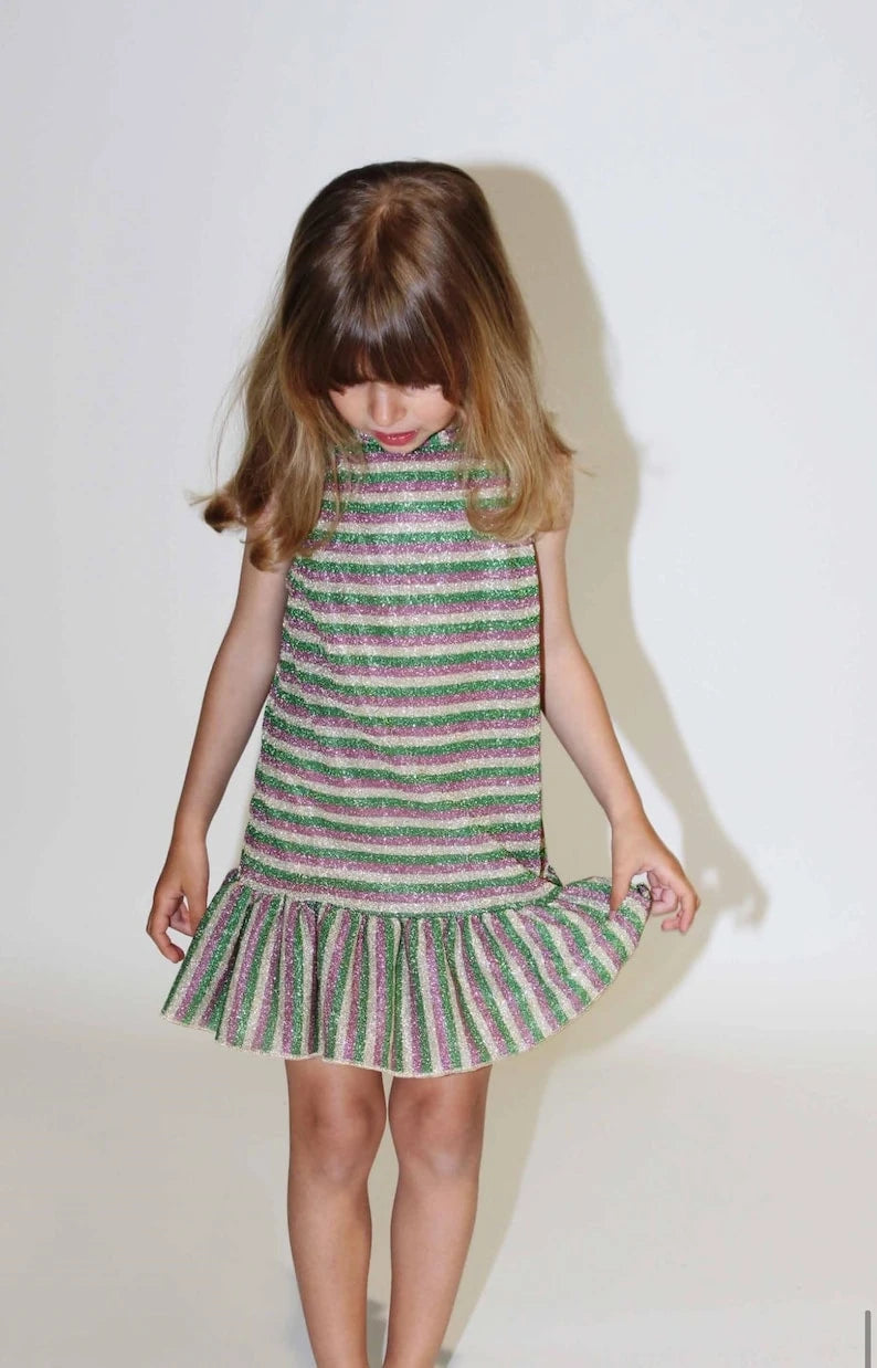 Oséree Kids - OseMini Lumiére lamé dress